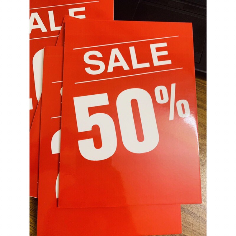 Bảng Ghi Sales Giảm Giá Theo Phần Trăm 20% - 50%-70%,Loại Fomex Cứng Dùng Ở Shop Thời Trang,Nhà Sách,Siêu Thi