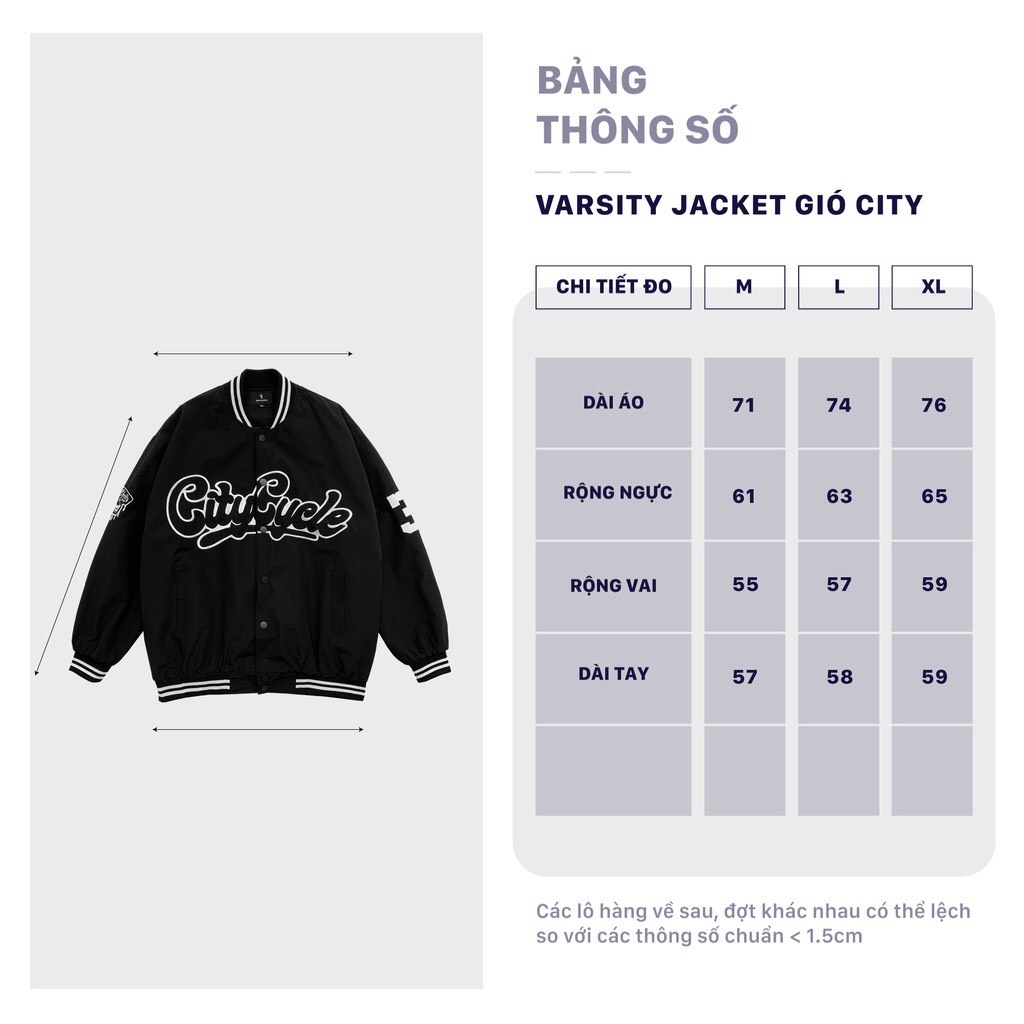 Áo Khoác Bombre VARSITY JACKET Gió Form Unisex Phong Cách Hàn Quốc