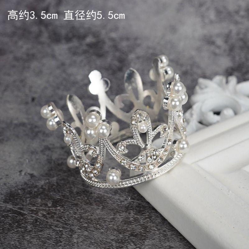 Trang trí vương miện nhỏ bạc