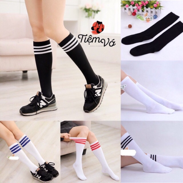 Vớ Tất Size Gối Chuẩn Style Hàn Quốc giữ ấm chân hàng loại 1 bao đổi trả dành cho cả nữ