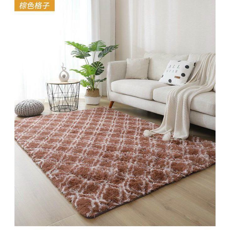 Thảm lông trải sàn size 1m6*2m- Thảm lông xù siêu mượt