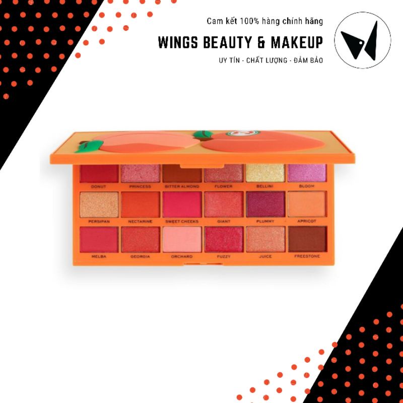 REVOLUTION - Phấn mắt Shadow Palette Tasty Peachy