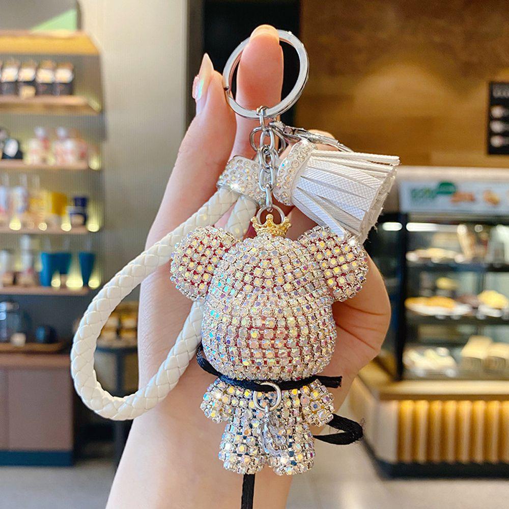 MXGOODS Móc Chìa Khóa Trang Trí Hình Gấu Bull Hoạt Hình Dễ Thương