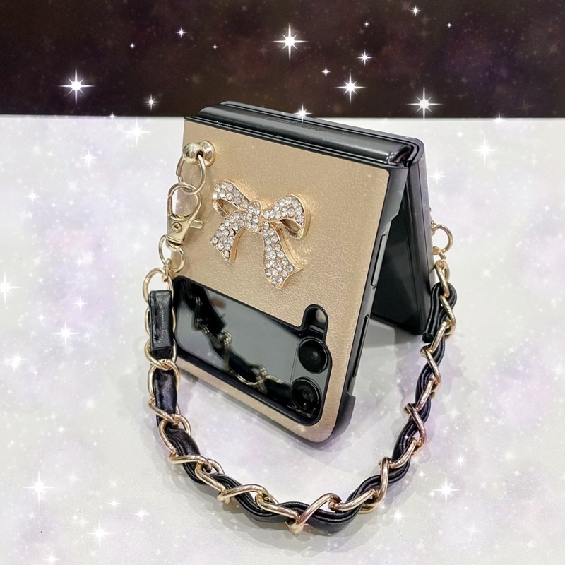 [SẴN] Ốp Samsung Z Flip 3 / Z Flip 4 chất liệu da, dây xách Z Flip3 / ZFlip3 / Z Flip4