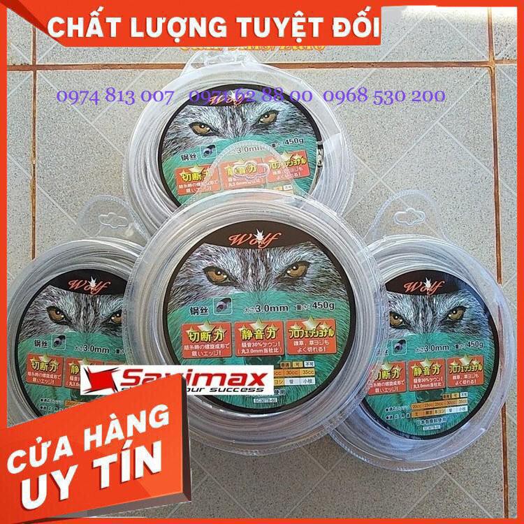 Cước cắt cỏ, Cước lõi thép cắt cỏ, Cuộn cước cắt cỏ có cáp chịu lực đường kính 3.0 mm hàng Nhật Giá cực Rẻ