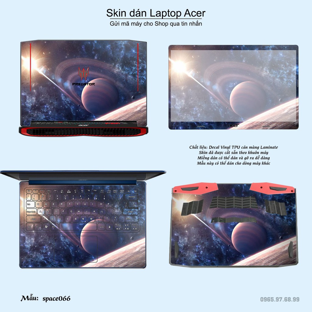 Skin dán Laptop Acer in hình không gian _nhiều mẫu 11 (inbox mã máy cho Shop)