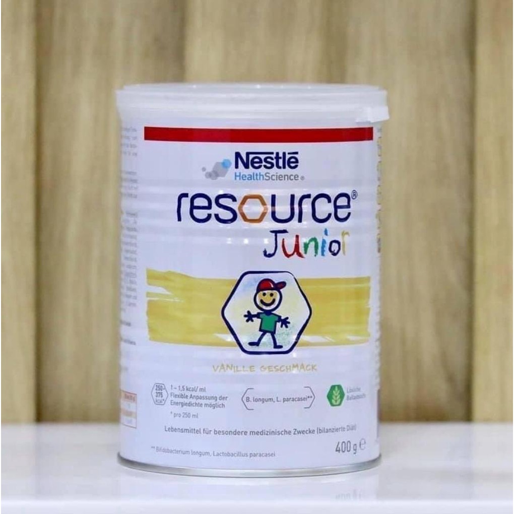 Sữa tăng cân, phát triển chiều cao thể chất cho bé Resource Junior Nestle chuẩn Đức 400g-Hàng Đức