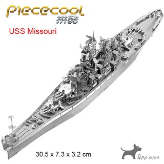 Mô hình thép 3D tự ráp Piececool tàu chiến Missouri