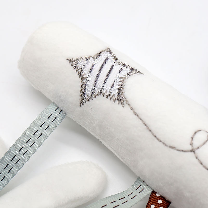 Đồ Chơi Treo Xe Đẩy Em Bé Hình Thỏ Nhồi Bông Phát Nhạc Dễ Thương