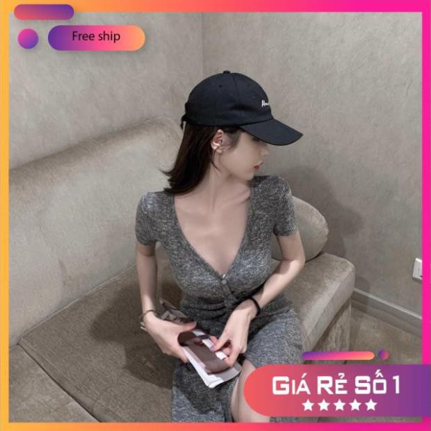 ĐẦM VÁY NỮ ULZZANG 2020 Váy xoắn eo nữ màu muối tiêu | BigBuy360 - bigbuy360.vn