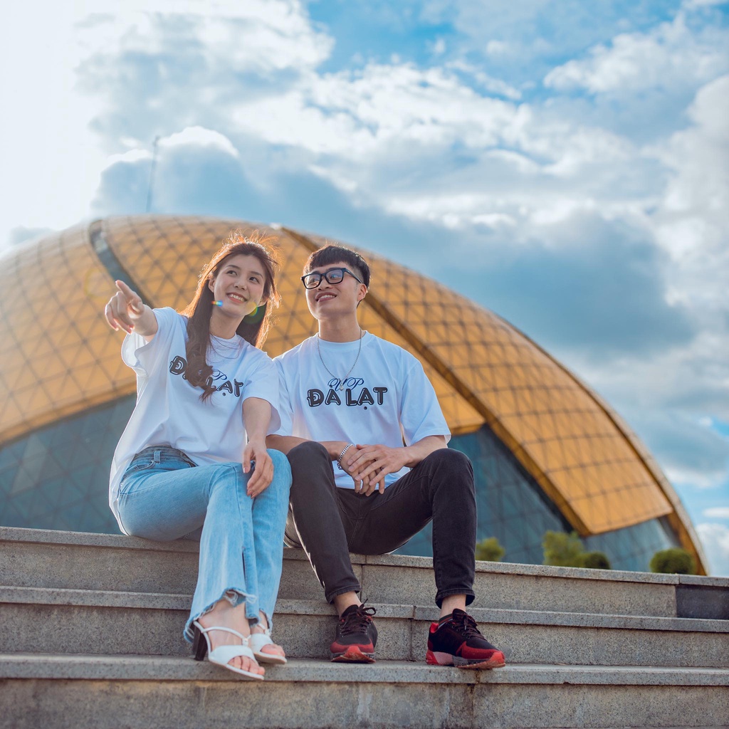 Áo Thun Tay Lỡ LOCAL UP  Đà Lạt Travel Áo Phông Cotton Nam Nữ Unisex - Over Size Form Rộng | BigBuy360 - bigbuy360.vn