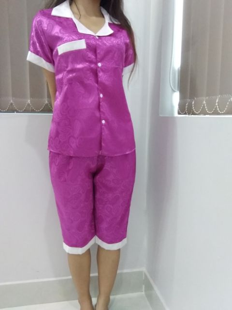 Set bộ lửng satin lụa (clip sản phẩm shop tự quay) | BigBuy360 - bigbuy360.vn