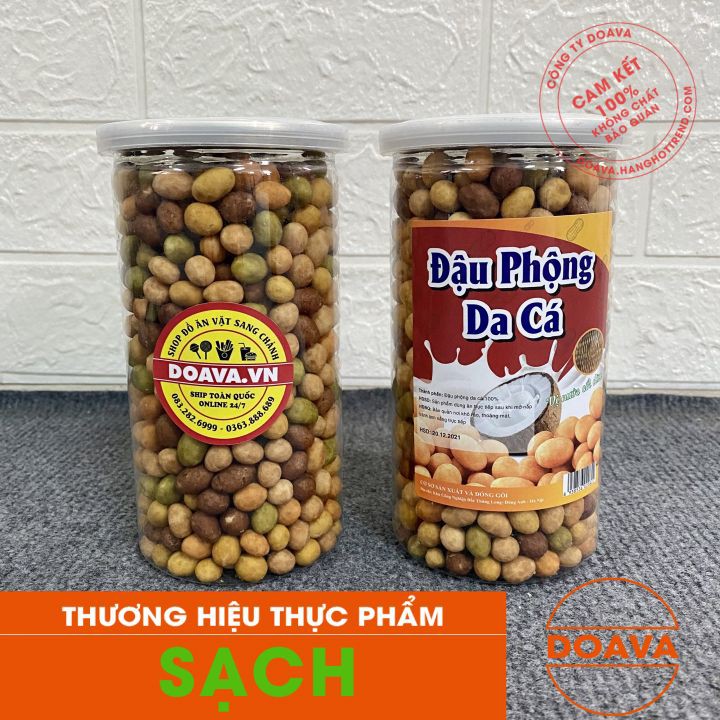 Đậu Phộng Da Cá Mix 5 Vị 450g - Đậu Phông Giòn Giòn Thơm Ngon - DOAVA