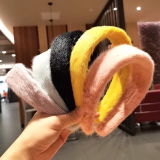 🍰Bờm tóc lông thỏ mịn bản to,băng đô cài tóc