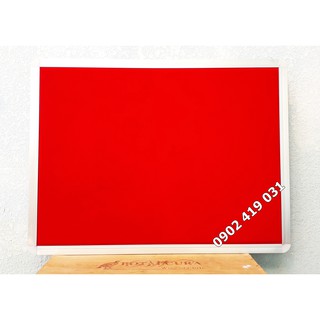 Bảng ghim tài liệu, vải nỉ đỏ 60 x 80cm [ Hàng cao cấp ]
