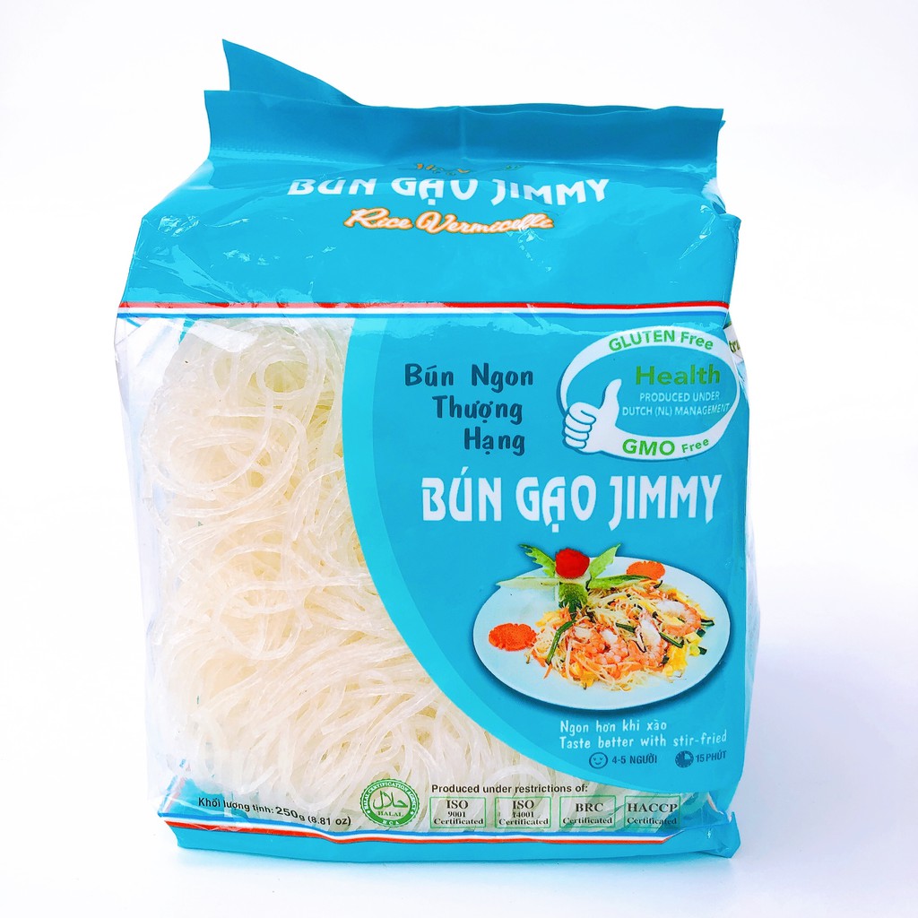 Bún bò Huế Jimmy - bún khô Jimmy - Bún gạo lứt Jimmy (Gói 250g) - Tôm Vàng | BigBuy360 - bigbuy360.vn