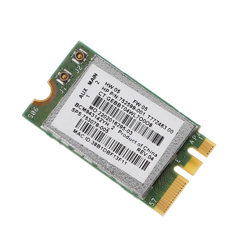 Card Wifi Bcm943142Y 802.11b / G / N Bluetooth 4.0 Wlan 150mbps | BigBuy360 - bigbuy360.vn