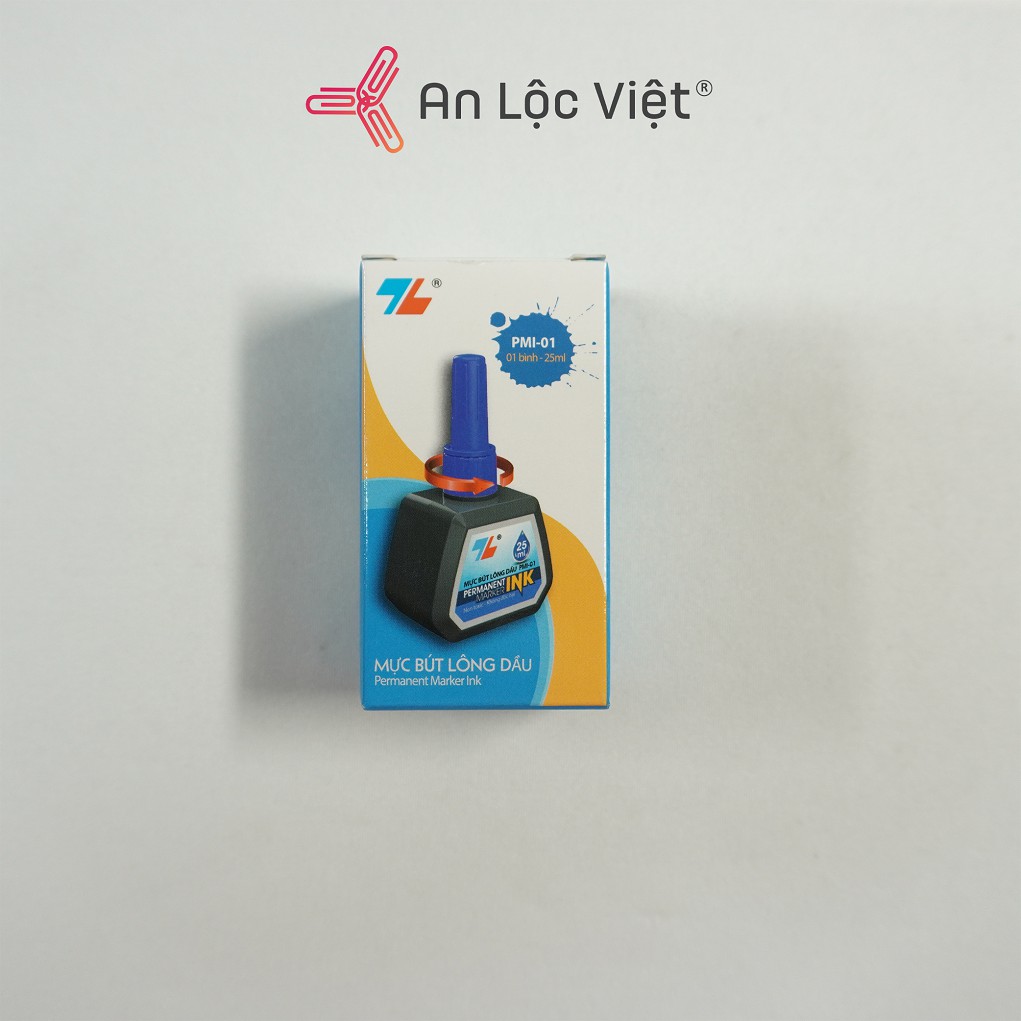 Mực lông dầu Thiên Long - Mực xanh, đỏ, đen