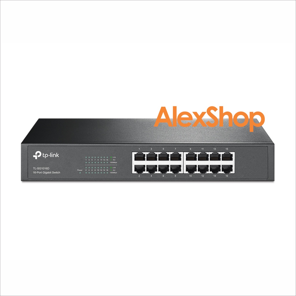 [Chính Hãng] Bộ Chia Mạng Vỏ Thép TP-Link SG1016D Switch 16 Cổng Gigabit