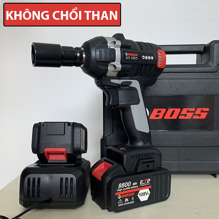 Máy siết bulong Boss 108V Không chổi than - Máy bắt vít - Bảo hành 6 tháng