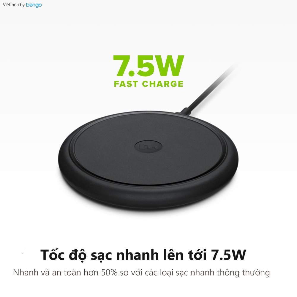 Ðế sạc nhanh không dây MOPHIE chuẩn QI