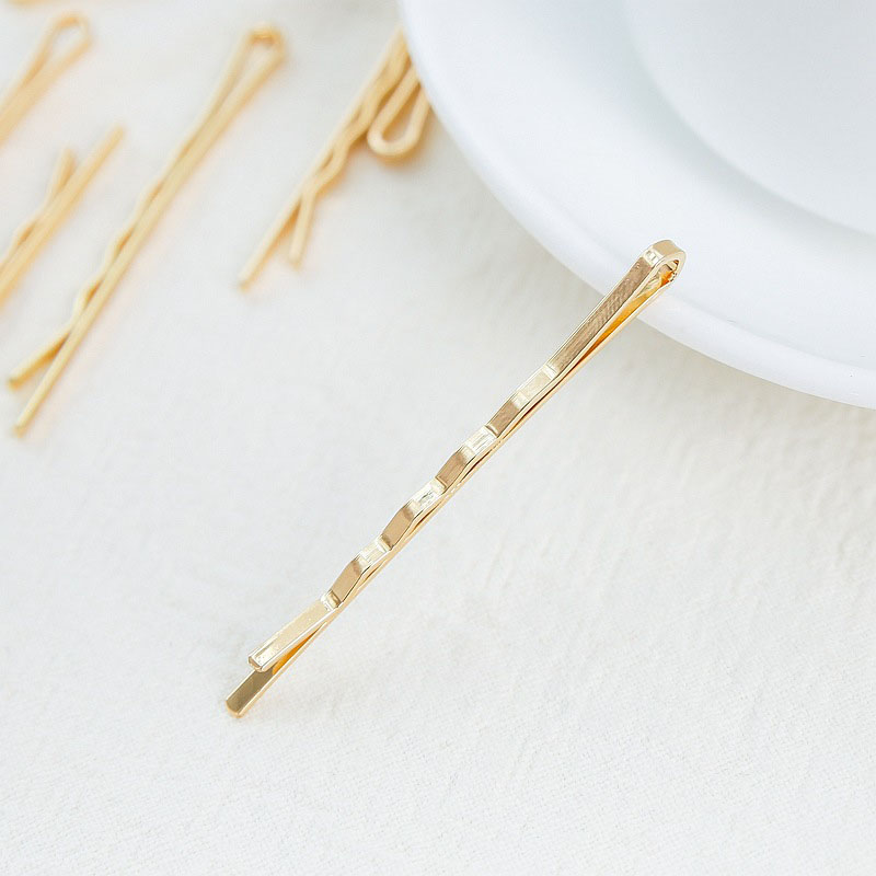 Kẹp tóc màu vàng DIY thiết kế đơn giản thời trang cho nữ