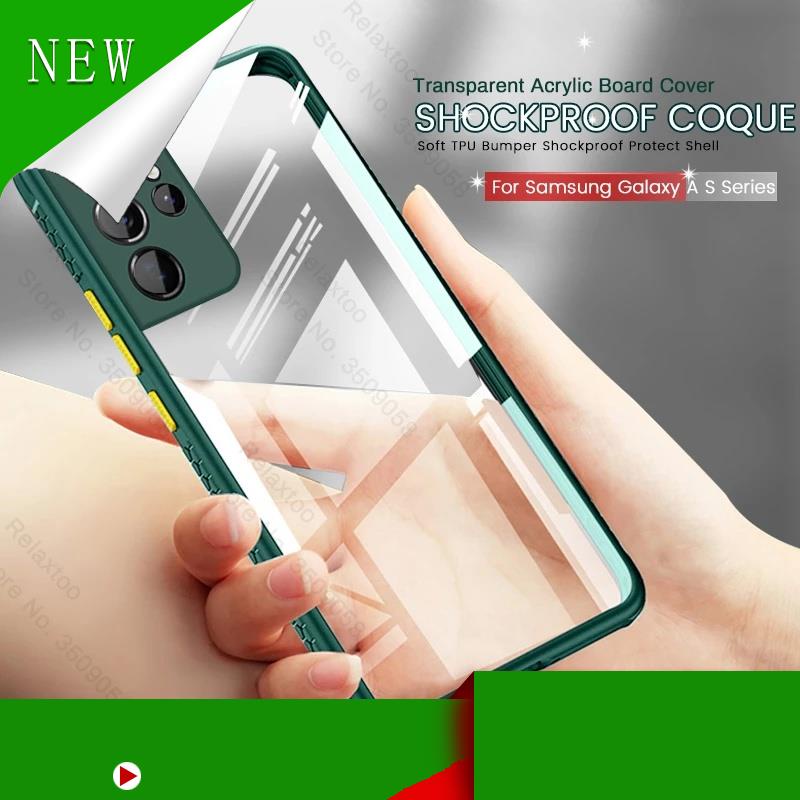 [Hàng Cao Cấp Ốp điện thoại mềm trong suốt chống sốc cho Samsung Galaxy S20 FE S21 Note 20 10 Plus Ultra