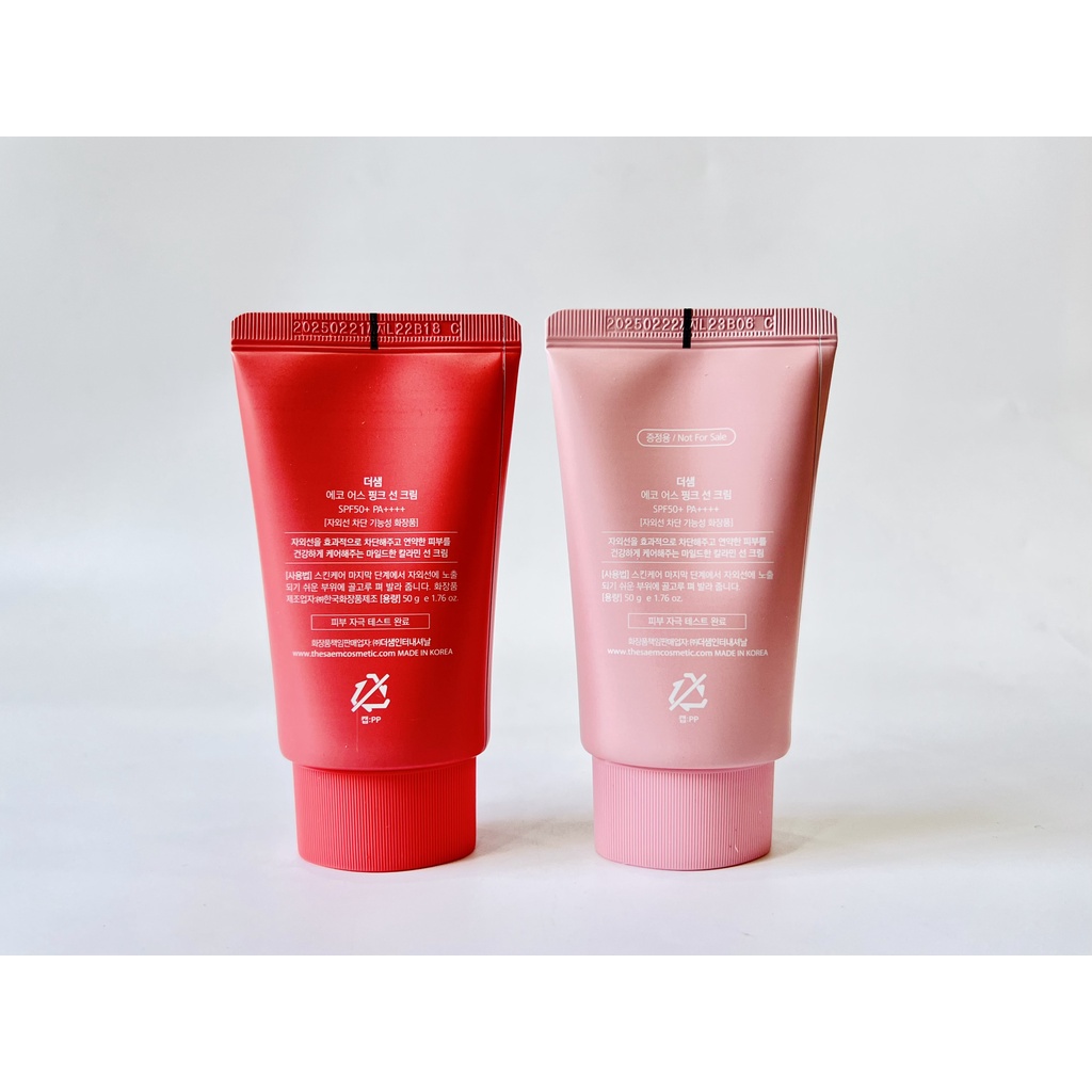 Kem chống nắng The Saem Echo Earth Pink Sun Cream Special Set SPF50+ PA++++ 50g