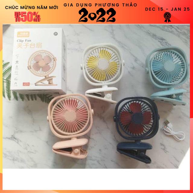 Thiết Bị Quạt kẹp tích điện siêu mát siêu tiện dụng Clip Fan Siêu Rẻ Giá Tốt (Giao màu ngẫu nhiên)