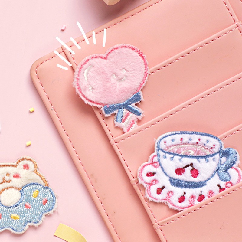 Sticker Dán Vải 💖 Dán Trực Tiếp Không Cần Ủi CardLover -  Sweet Dessert Patch Dán Balo Túi Balo