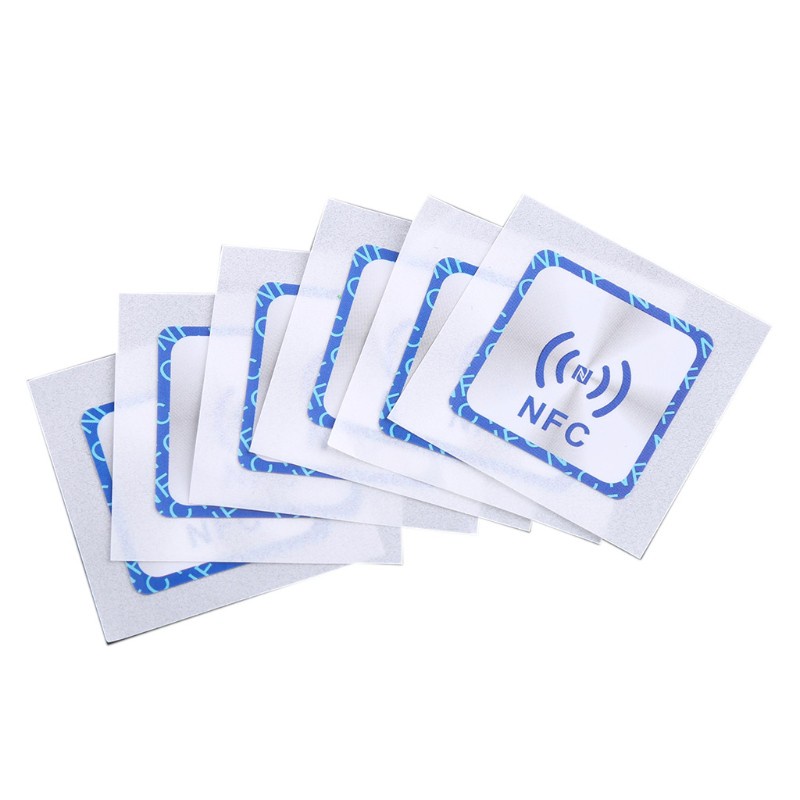 Bộ 6 cái nhãn huy hiệu chống kim loại thông dụng NFC Ntag213