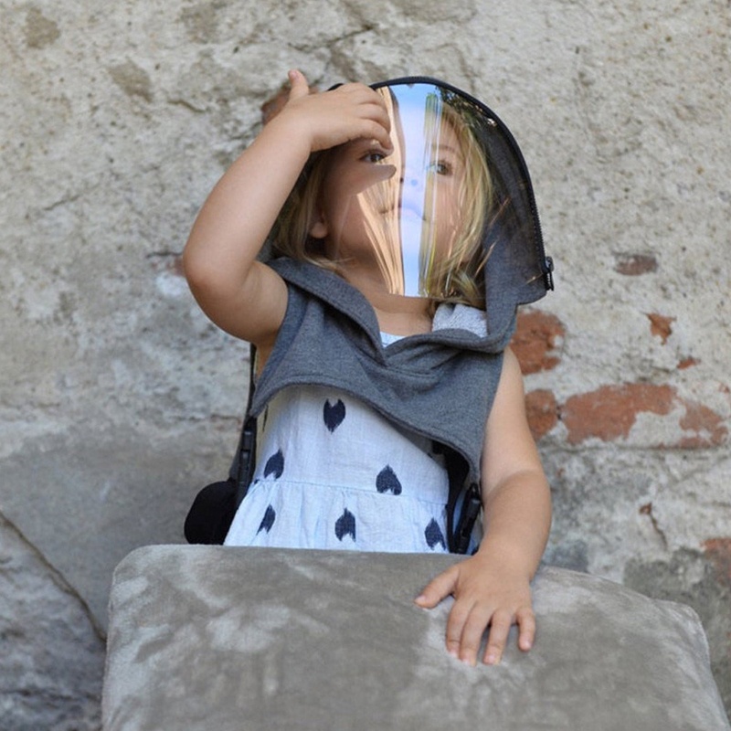 Mũ Nhựa Che Tai Chống Bụi Bảo Vệ Cho Bé