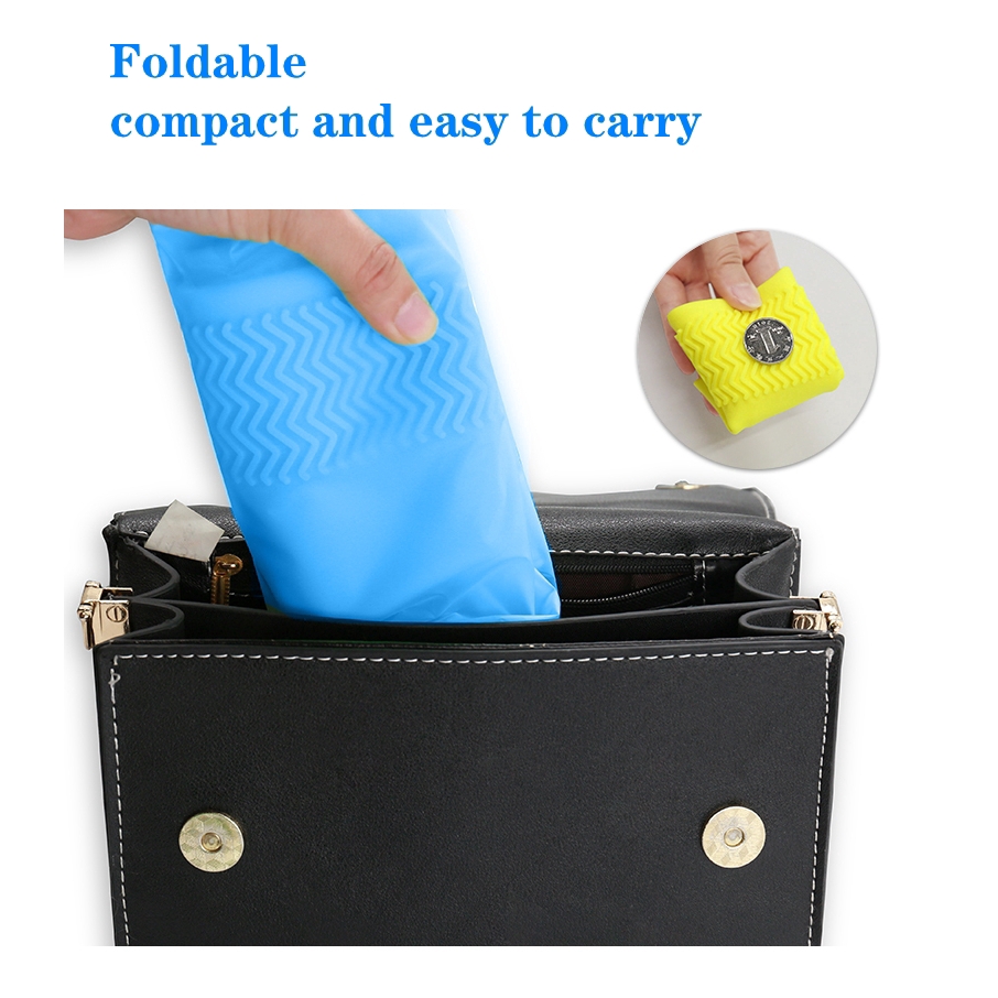 Set 2 vỏ bọc giày Silicone đi mưa chống nước chống trượt chất lượng cao