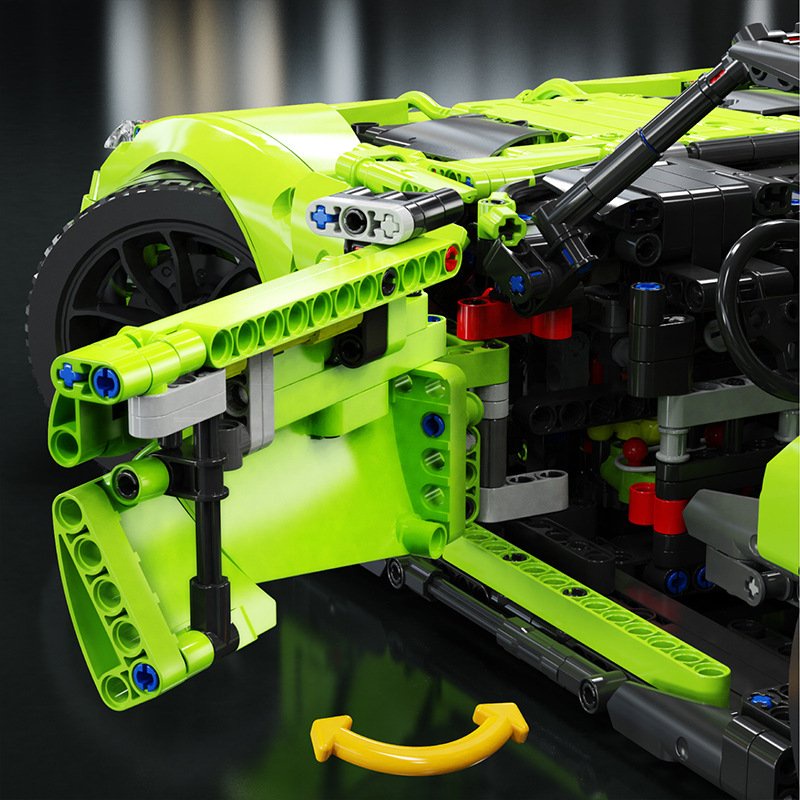 Đồ chơi Lắp ráp mô hình Technic 10089 Siêu Xe Mercedes AMG GT-R màu xanh