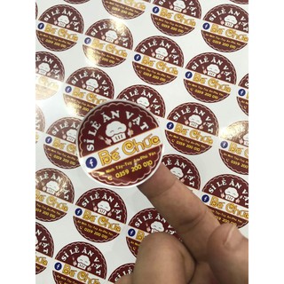 Nhãn decal dán đã bế thành phẩm