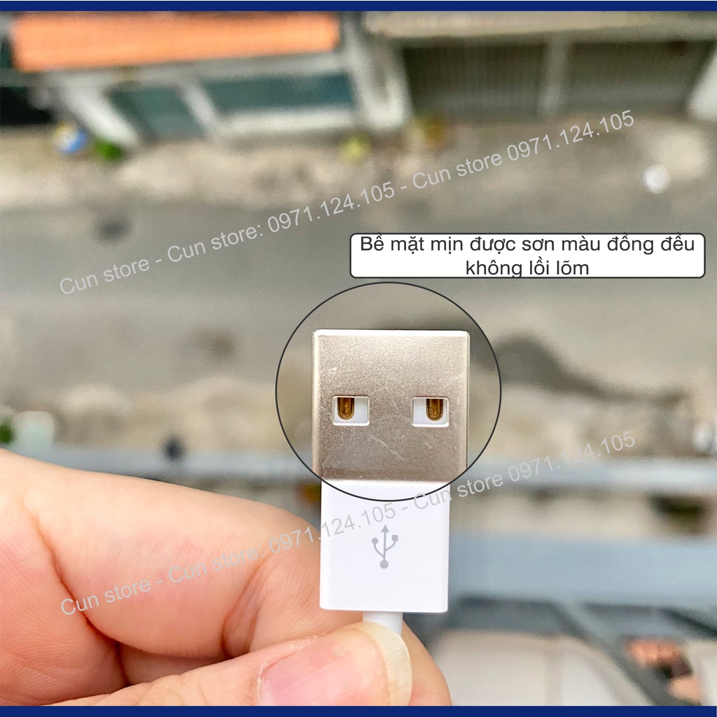 Cáp sạc USB to L zin bóc máy cho XsMax siêu bền, không báo lỗi thiết bị | Bảo hành 12 tháng