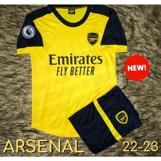 Quần áo bóng đá Arsenal 2022-2023 màu vàng