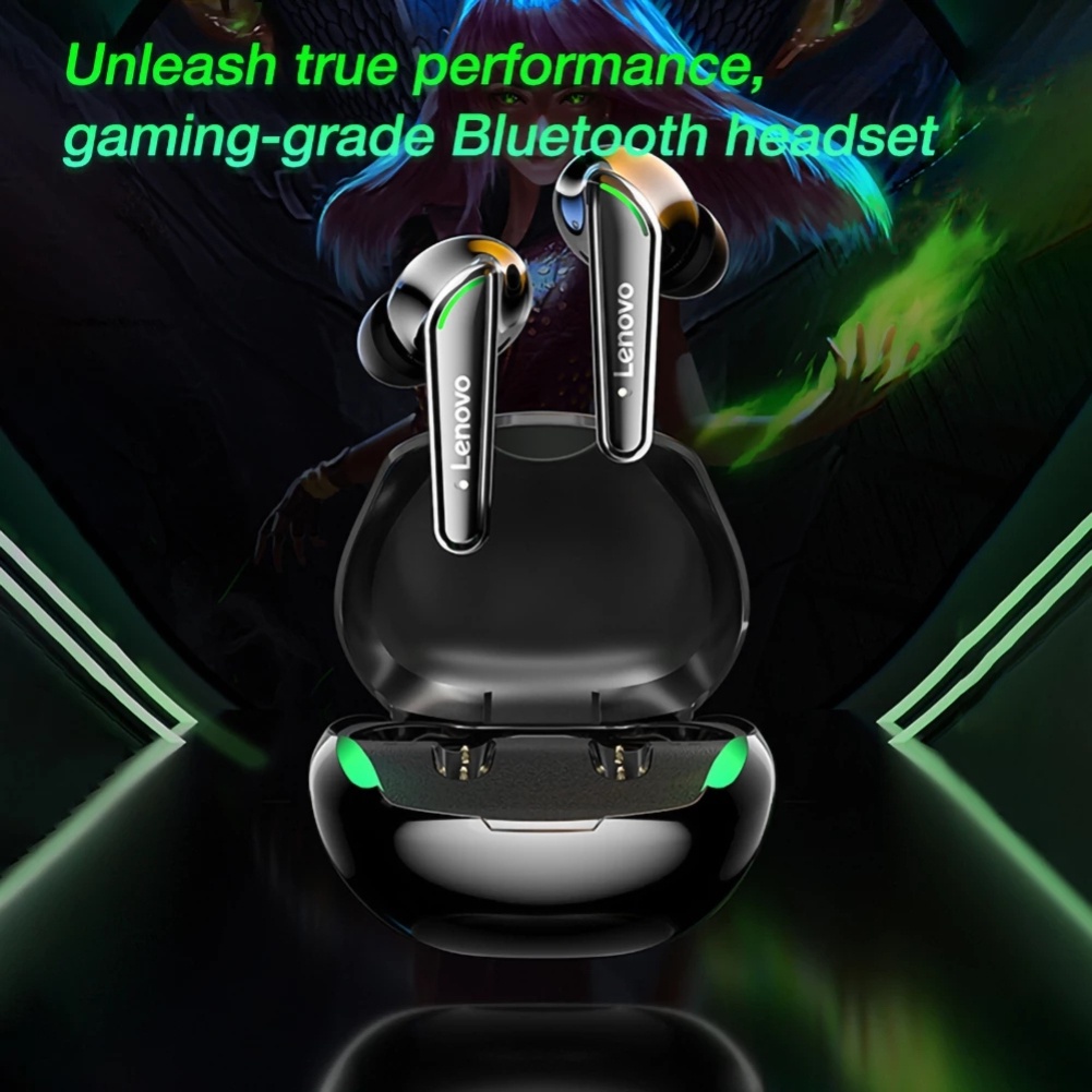 【Ready stock】 Original Lenovo XT92 TWS Earphone Wireless Bluetooth-compatible Headphones AI Control Gaming Headset Stereo bass With Mic Noise Reduction