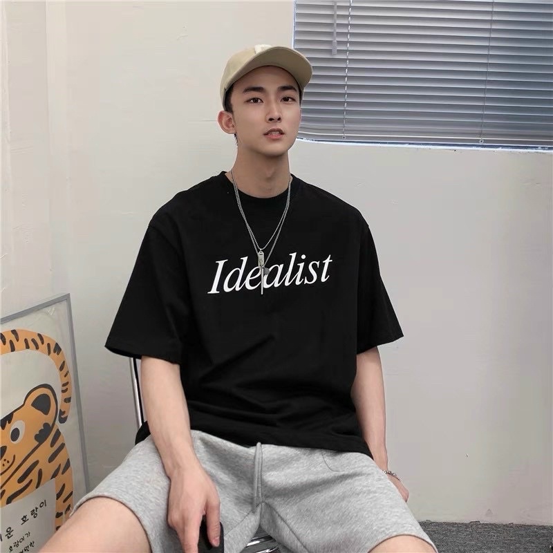 ÁO THUN TAY LỠ COTTON IDEALIST UNISEX NAM NỮ (kèm ảnh thật)