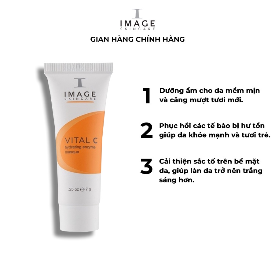 Mặt nạ dưỡng ẩm Image Skincare Vital C Hydrating Enzyme Masque cải thiện sắc tố da 7g - Mỹ Phẩm Mai Hân