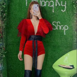 Jump ngắn tay dài phối voan