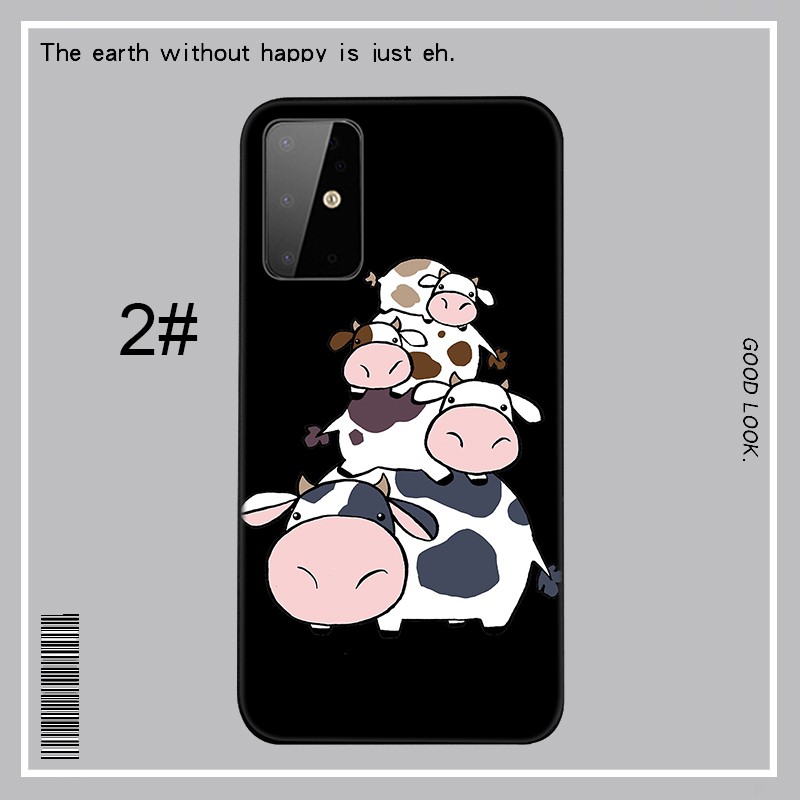 Samsung Galaxy J2 J4 J5 J6 Plus J7 J8 Prime Core Pro J4+ J6+ J730 2018 Casing phone Soft Case PP3 Cartoon Cute Cow