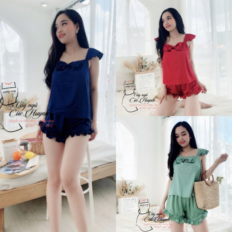 Đồ ngủ nữ 💟DỄ THƯƠNG💟 Bộ ngủ dễ thương chất vải cao cấp mềm mại, thoáng mát