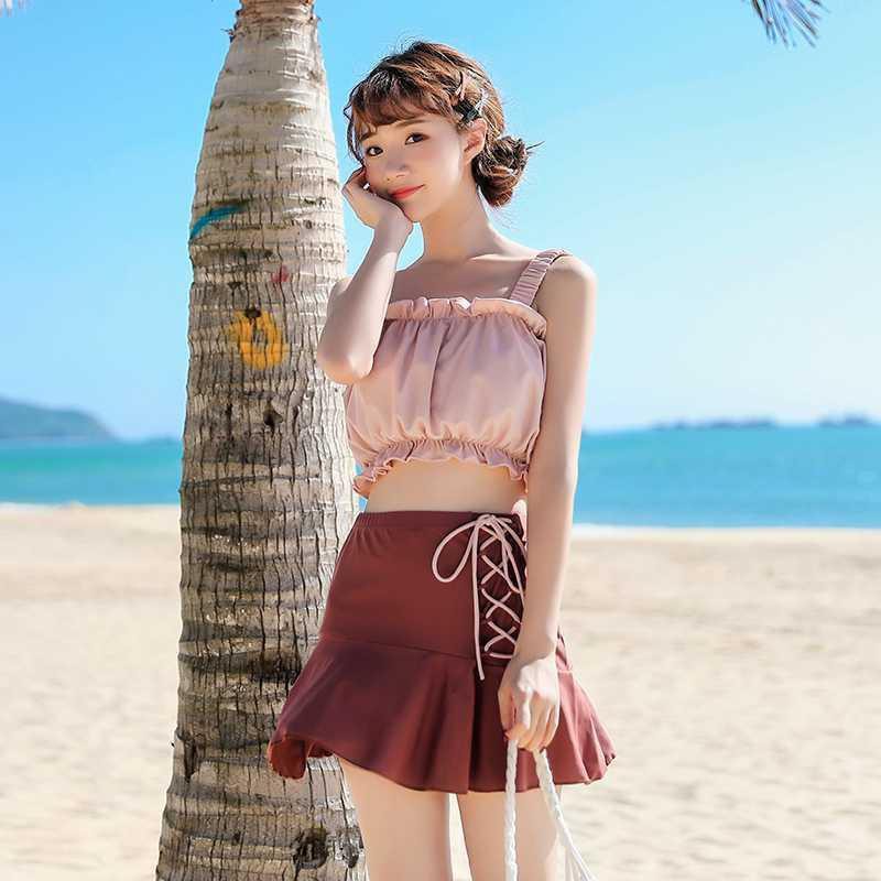 Bộ Đồ Bơi Mỏng Kín Đáo Thời Trang Hàn Quốc 2020 Cho Nữ | BigBuy360 - bigbuy360.vn