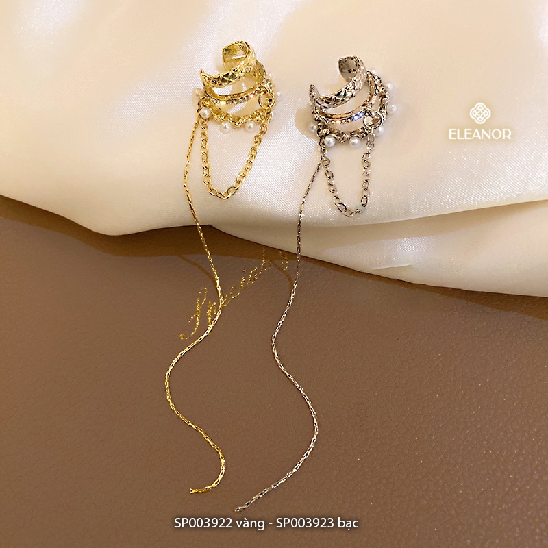 Bông tai nữ gắn vành tai đính đá ba vòng Eleanor Accessories phụ kiện trang sức cá tính ( một chiếc )