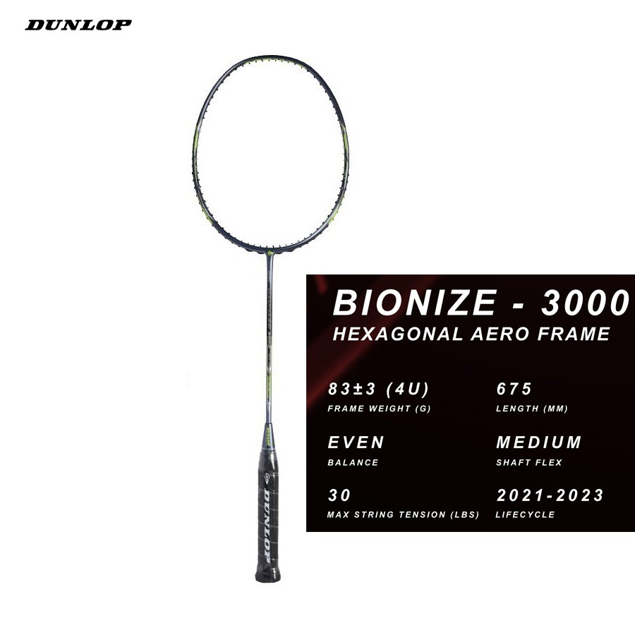 Vợt cầu lông Dunlop BIONIZE 3000 G6 - Hàng chính hãng thương hiệu Anh Quốc