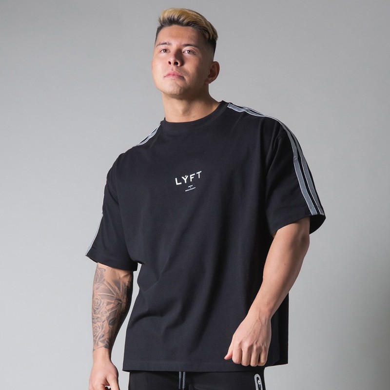 Áo Thun Cotton Cổ Tròn Ngắn Tay Kẻ Sọc Thời Trang Thể Thao Sành Điệu M-3XL