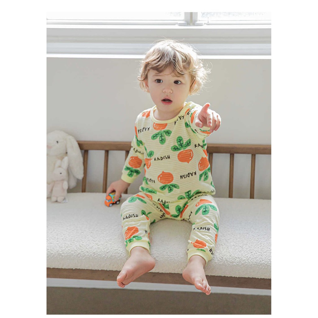 BỘ DÀI TAY CAO CẤP BÉ TRAI CỦA HÃNG CORDII, CHẤT COTTON GIẤY ORGANIC, MẪU CỦ CẢI