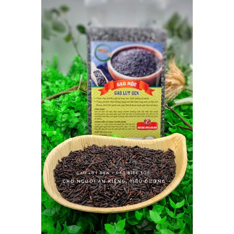 Gạo lứt đen ( giảm cân ) tốt cho người giảm béo, tiểu đường túi chân không 1kg | BigBuy360 - bigbuy360.vn