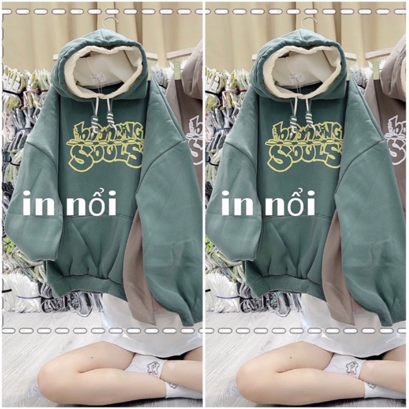 Áo Hoodie SOOLS Unisex Nam Nữ, Nỉ Mũ 2 Lớp Tay Bồng Form Rộng Hai Lớp Chuẩn Ảnh( Hàng Sẵn)